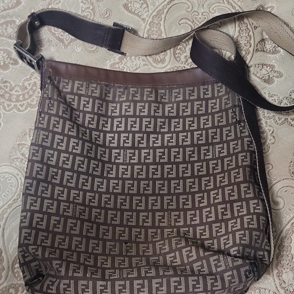 Fendi Black and Brown Messenger Bag - Picture 7 of 16